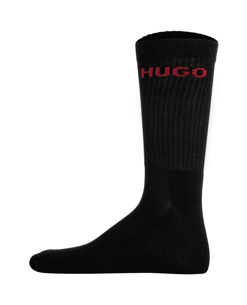 HUGO-Herren-Socken-6er-Pack-6P-QS-RIB-LOGO-CC-schwarz