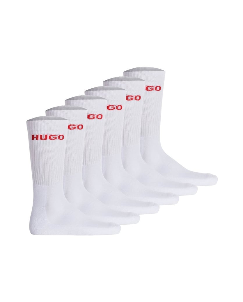 HUGO-Herren-Socken-6er-Pack-6P-QS-RIB-LOGO-CC-schwarz