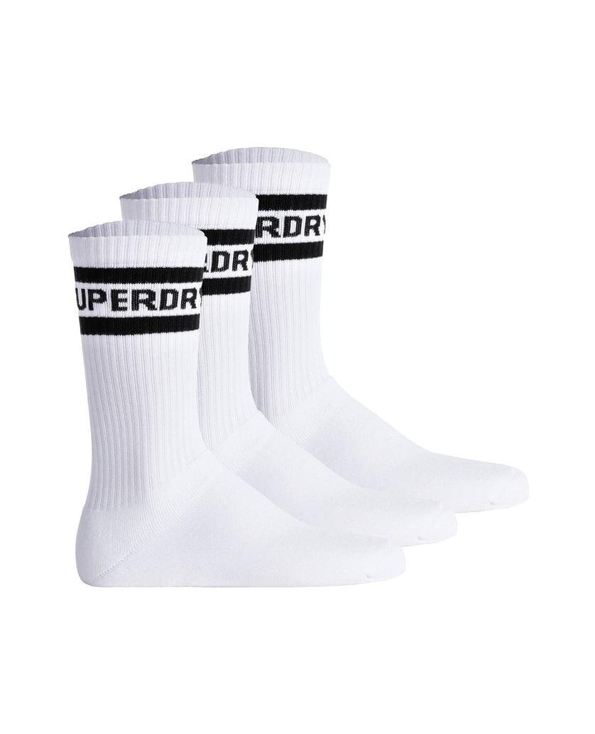 Superdry-Unisex-Socken-3er-Pack-COOLMAX-SPORT-CREW-SOCK-3PK-weiss