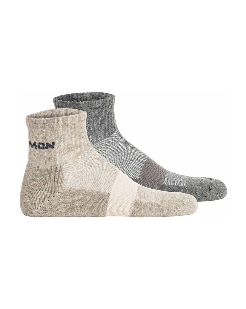 Salomon-Unisex-Socken-2er-Pack-EVASION-ANKLE-2P-schwarz