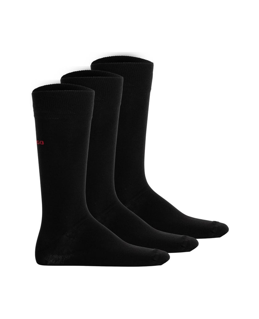 HUGO-Unisex-Socken-3er-Pack-3P-RS-UNI-CC-schwarz