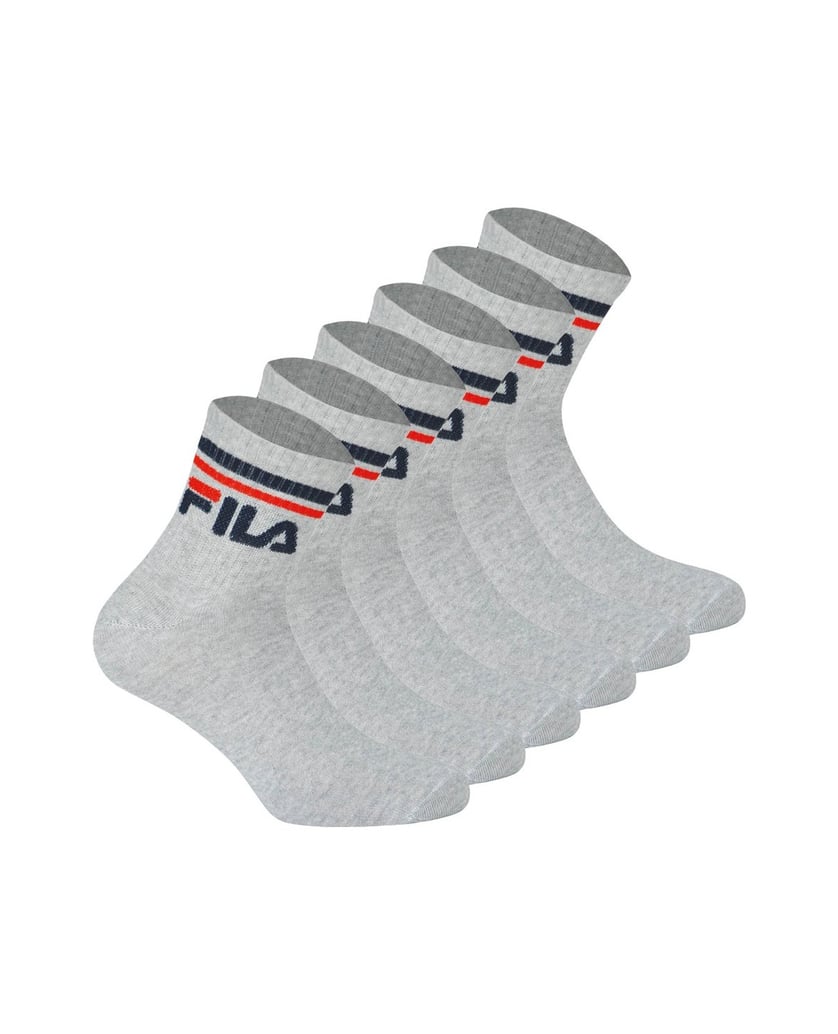 Fila-Unisex-Socken-6er-Pack-schwarz