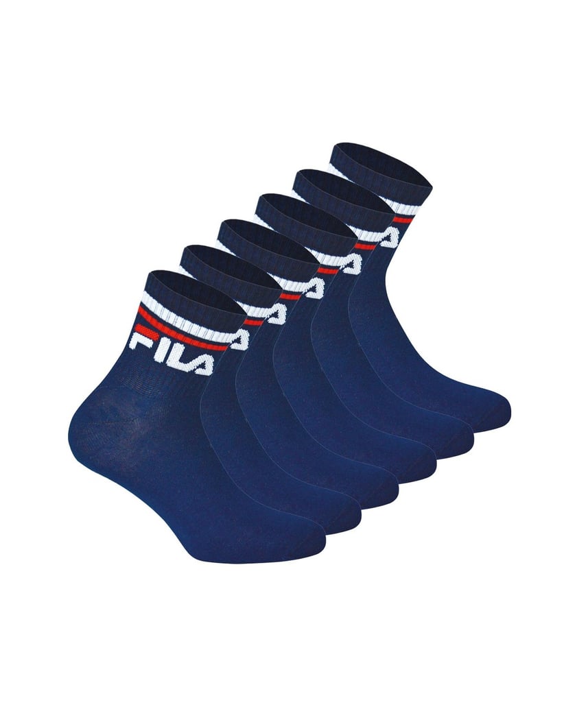 Fila-Unisex-Socken-6er-Pack-schwarz