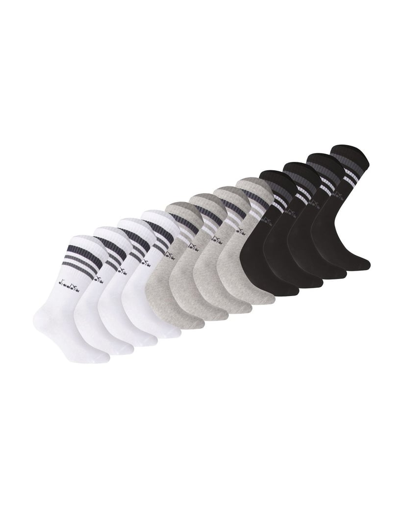 Diadora-Unisex-Socken-12er-Pack-schwarz