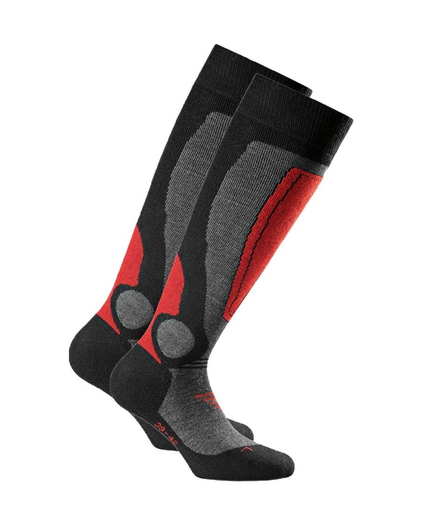 Rohner-basic-Unisex-Socken-2er-Pack-Basic-Ski-grau