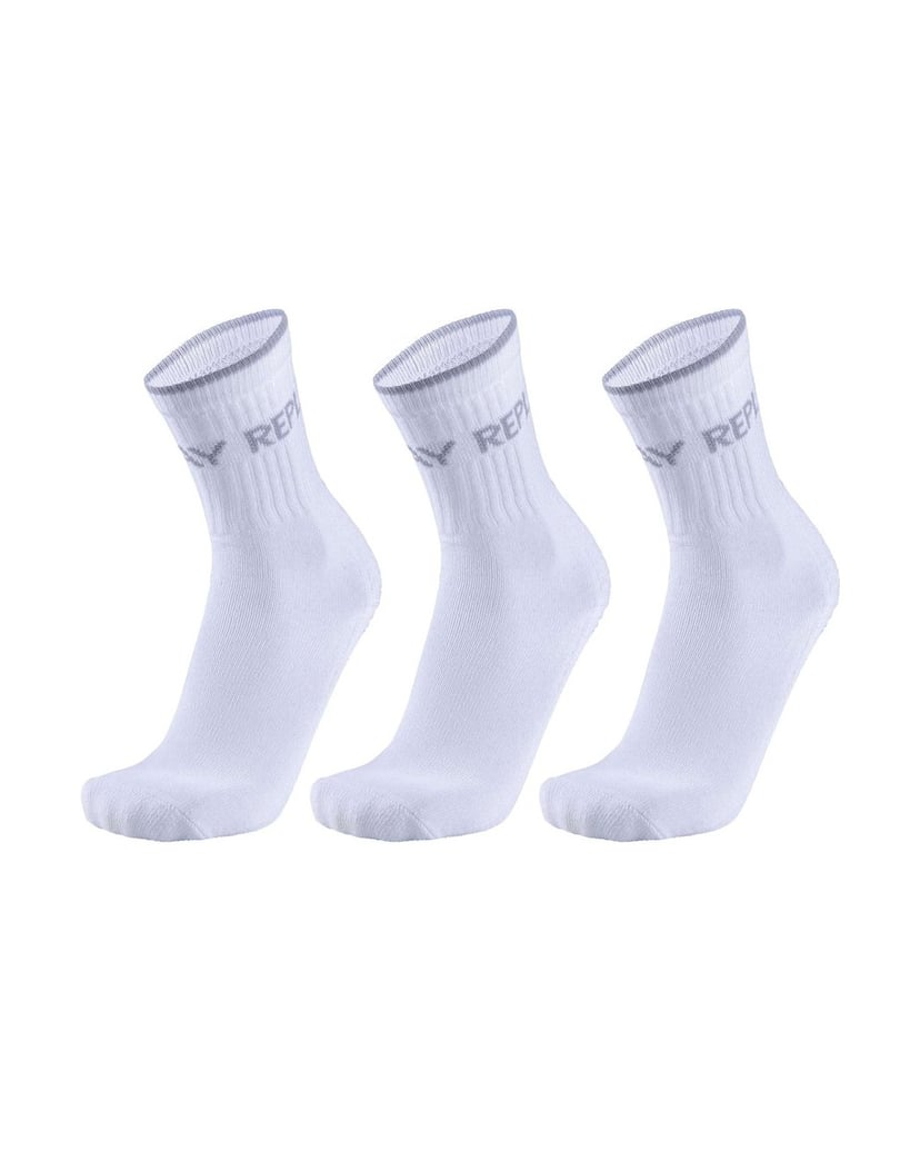 REPLAY-Unisex-Socken-3er-Pack-REPLAY-TENNIS-Leg-Logo-3Prs-Banderole-schwarz
