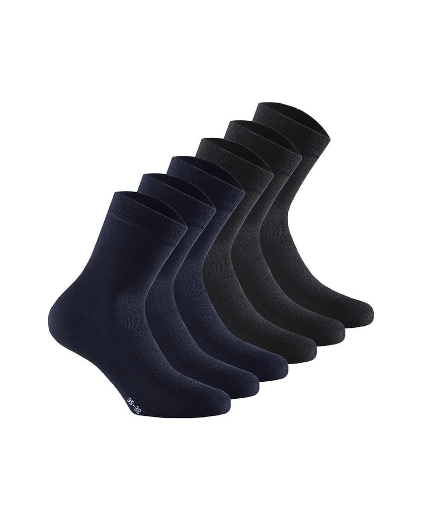 Rohner-basic-Unisex-Socken-6er-Pack-Basic-Soft-Touch-schwarz