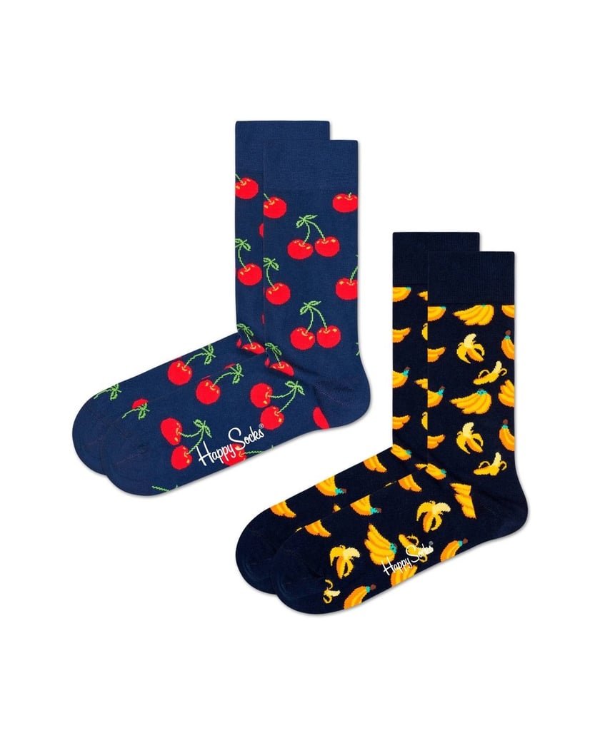 HAPPY-SOCKS-Unisex-Socken-2er-Pack-Classic-Crew-2-Pack-rosa