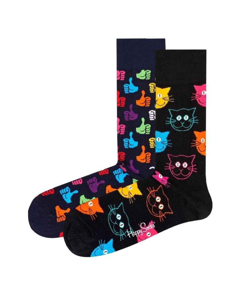 HAPPY-SOCKS-Unisex-Socken-2er-Pack-Classic-Crew-2-Pack-rosa