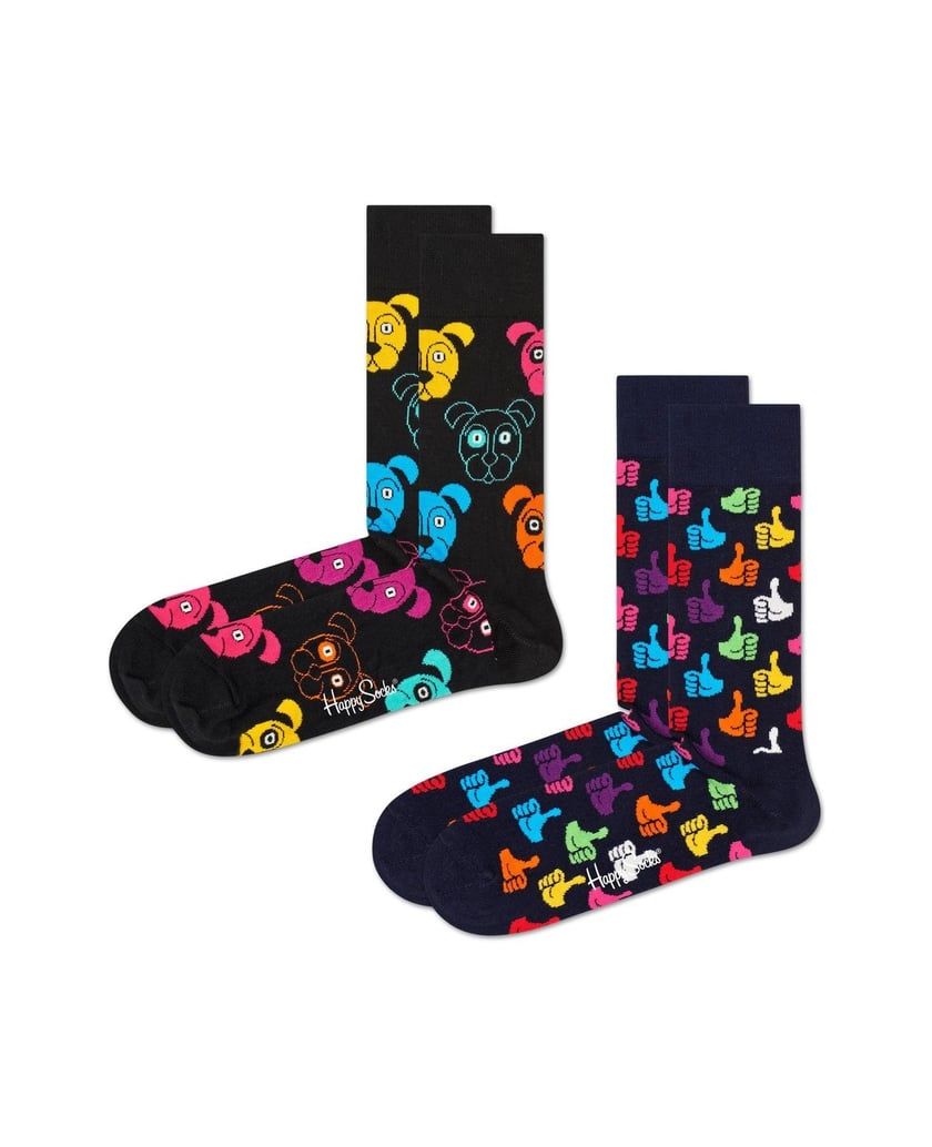 HAPPY-SOCKS-Unisex-Socken-2er-Pack-Classic-Crew-2-Pack-rosa