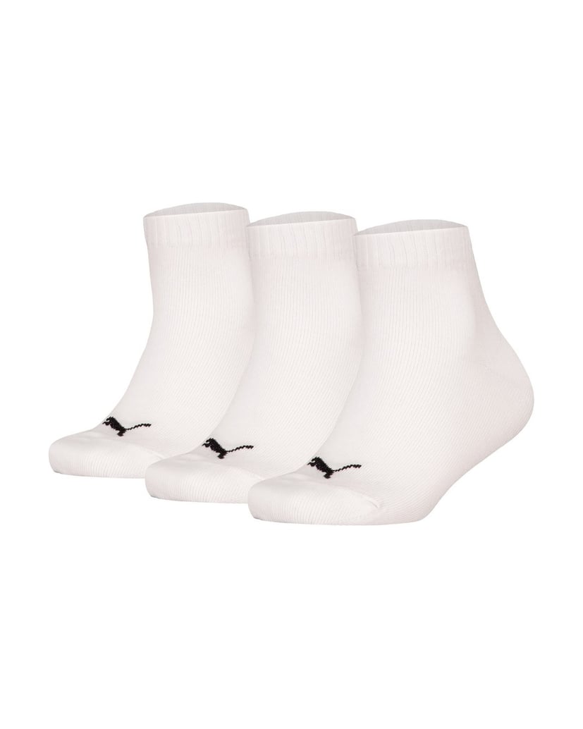 Puma-Unisex-Socken-3er-Pack-Plain-Quarter-3P-weiss