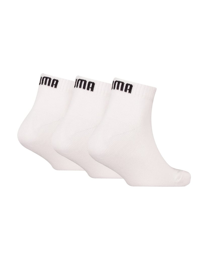 Puma-Unisex-Socken-3er-Pack-Plain-Quarter-3P-weiss