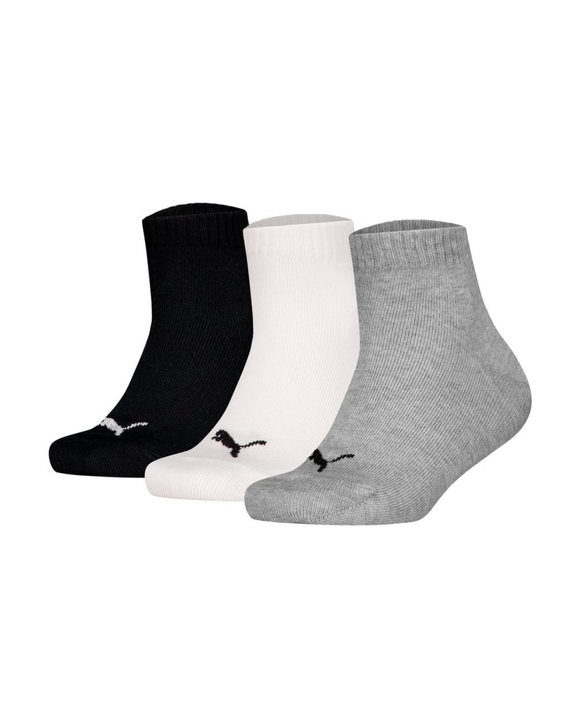 Puma-Unisex-Socken-3er-Pack-Plain-Quarter-3P-weiss