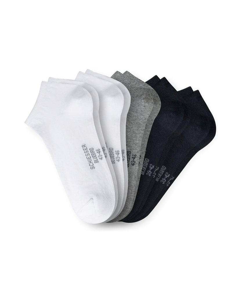 SCHIESSER-Herren-Socken-5er-Pack-Blue-Bird-schwarz