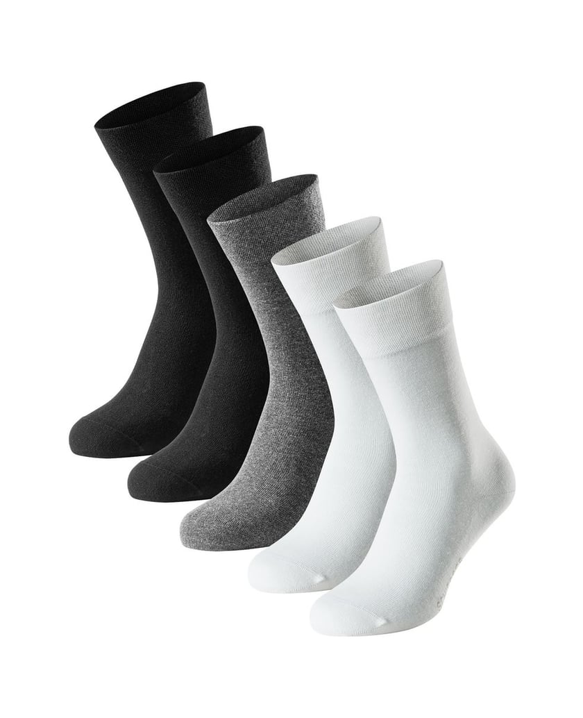 SCHIESSER-Herren-Socken-5er-Pack-Bluebird-schwarz