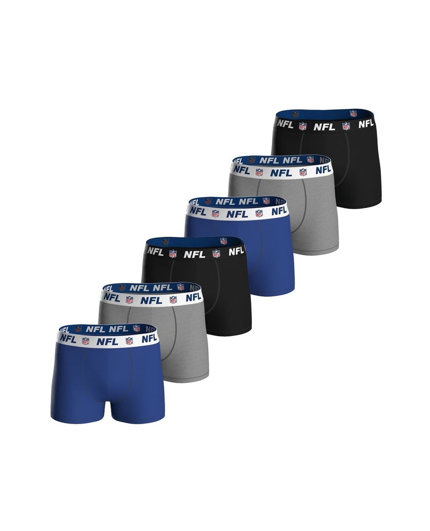 NFL-Herren-Boxershort-6er-Pack-NFL-SHIELD-6pk-Boxers-schwarz