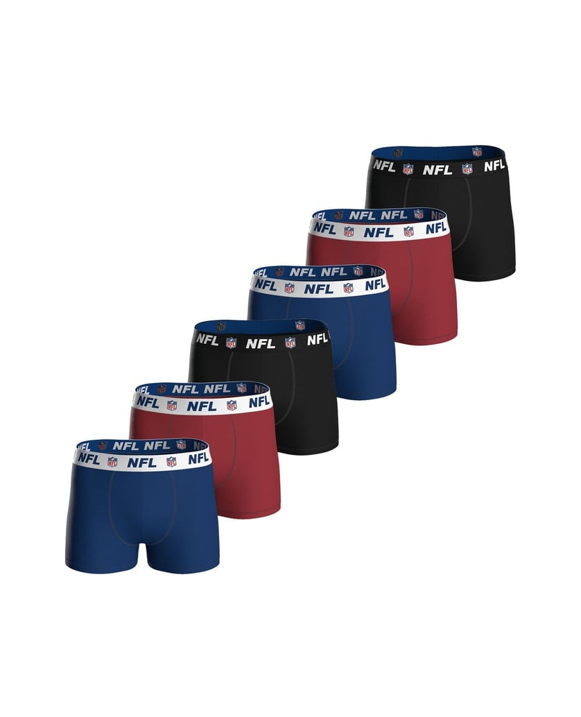 NFL-Herren-Boxershort-6er-Pack-NFL-SHIELD-6pk-Boxers-schwarz