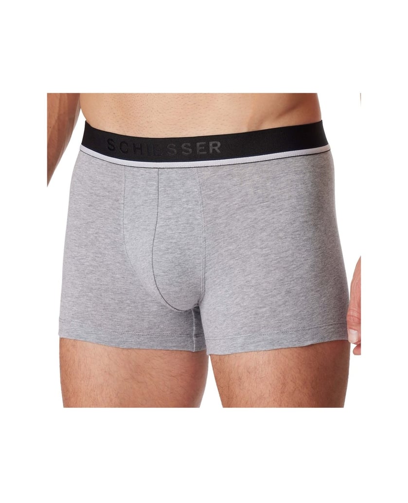 SCHIESSER-Herren-Boxershort-3er-Pack-grau-kombiniert