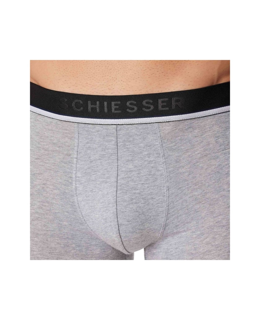 SCHIESSER-Herren-Boxershort-3er-Pack-grau-kombiniert