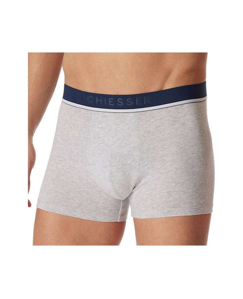 SCHIESSER-Herren-Boxershort-3er-Pack-grau-kombiniert