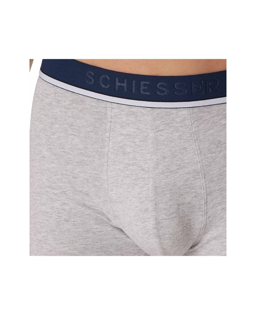 SCHIESSER-Herren-Boxershort-3er-Pack-grau-kombiniert