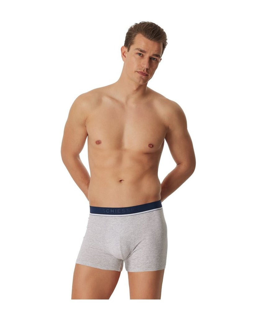 SCHIESSER-Herren-Boxershort-3er-Pack-grau-kombiniert