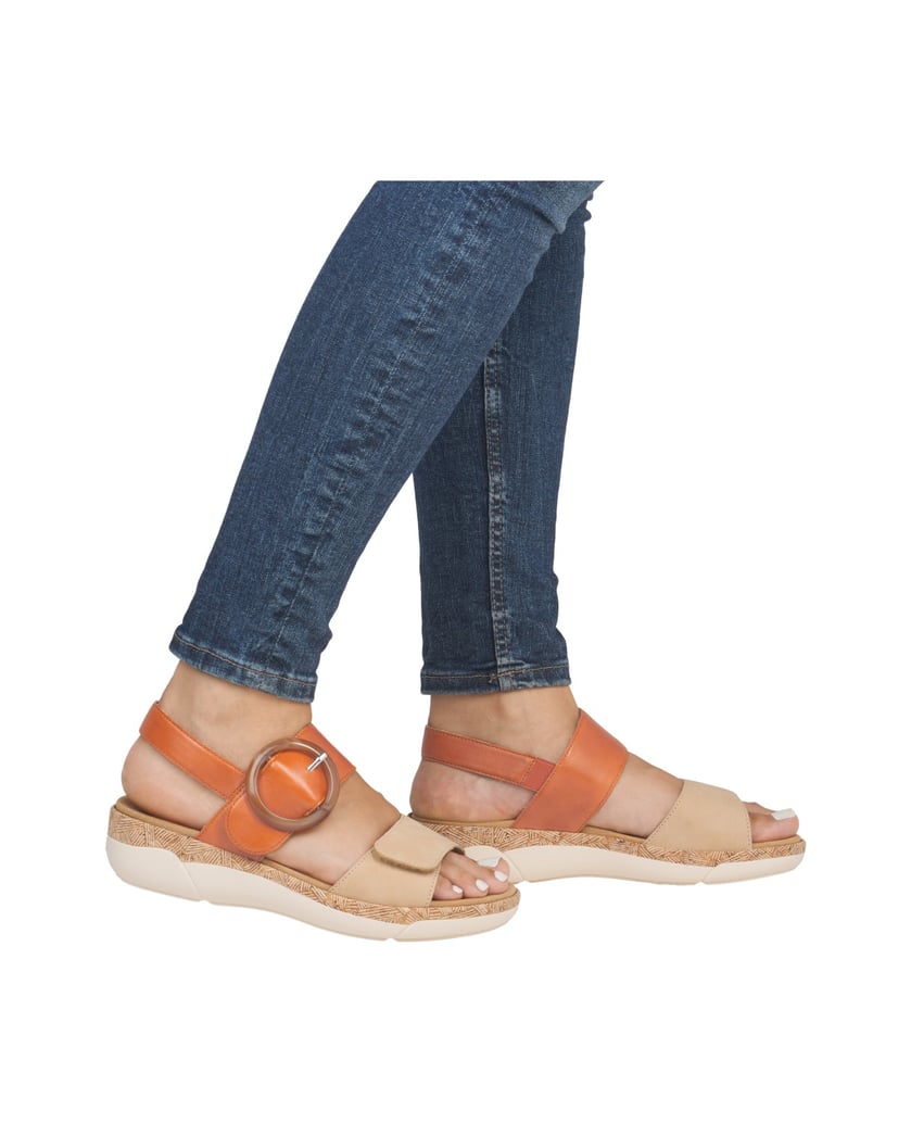 Remonte-Páskové-sandály-R6853-oranžová