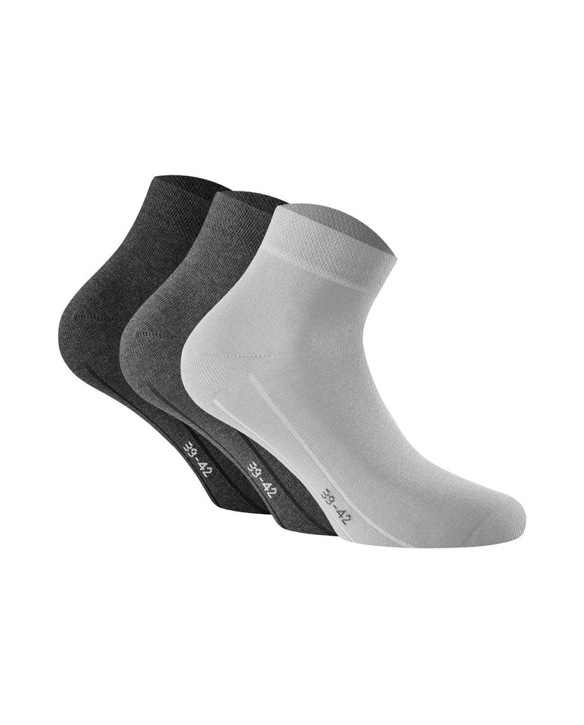 Rohner-basic-Unisex-Socken-3er-Pack-Sneaker-Plus-3er-schwarz