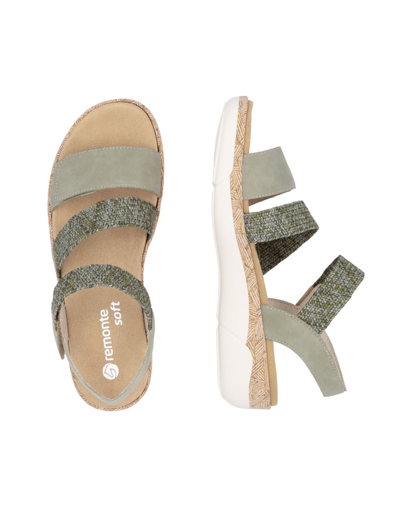 Remonte-Riemchensandalen-R6861-grün