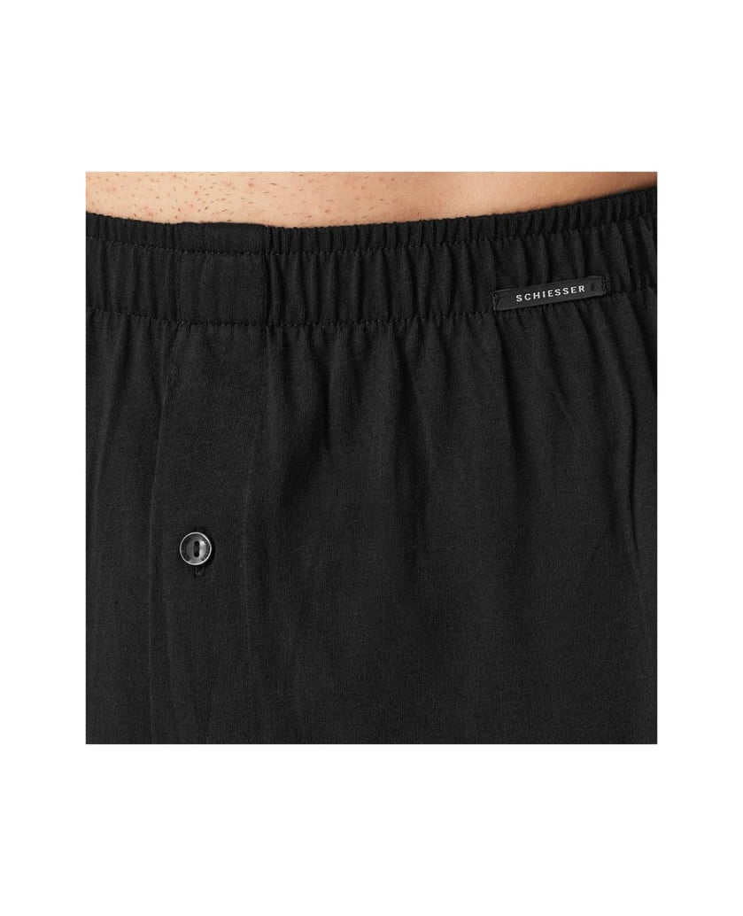 SCHIESSER-Herren-Boxershort-4er-Pack-schwarz