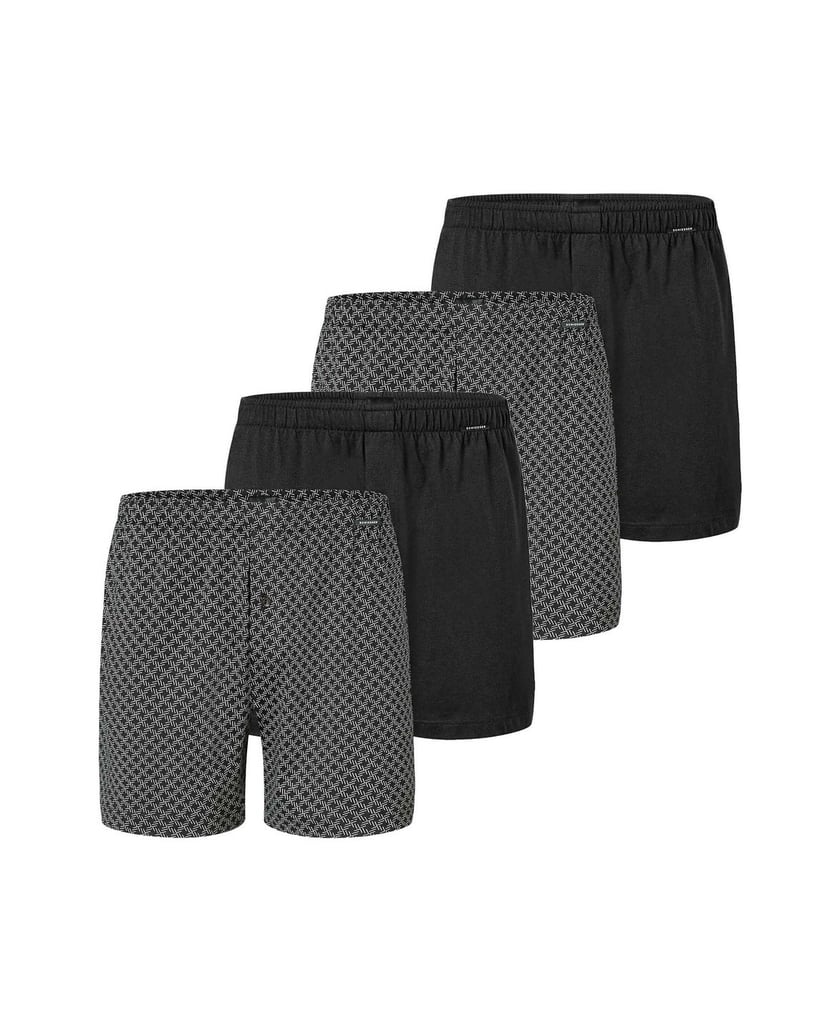 SCHIESSER-Herren-Boxershort-4er-Pack-schwarz