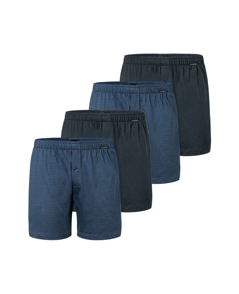 SCHIESSER-Herren-Boxershort-4er-Pack-schwarz
