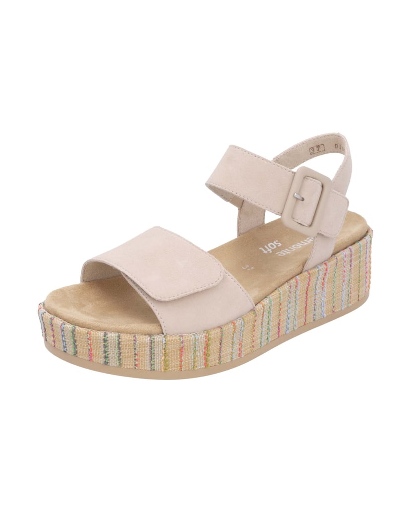 Remonte-Riemchensandalen-D1N54-beige