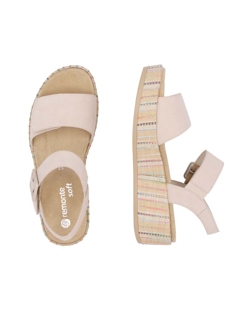 Remonte-Riemchensandalen-D1N54-beige