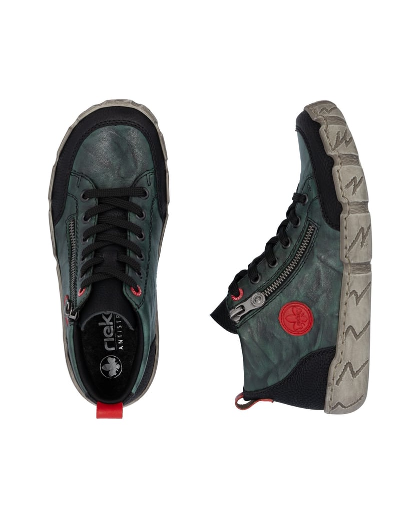 Rieker-Nízké-kozačky-L0306-zelená