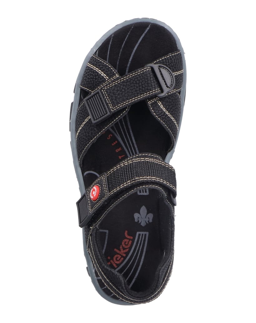 Rieker-Trekkingsandalen-68851-schwarz