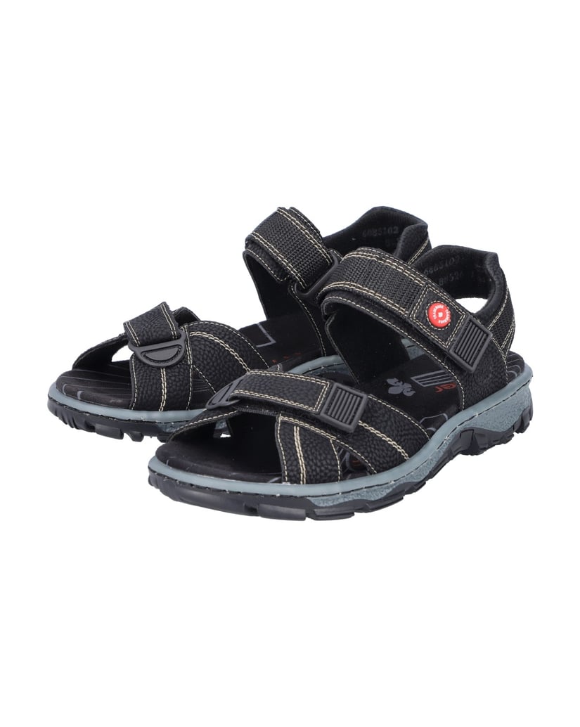 Rieker-Trekkingsandalen-68851-schwarz