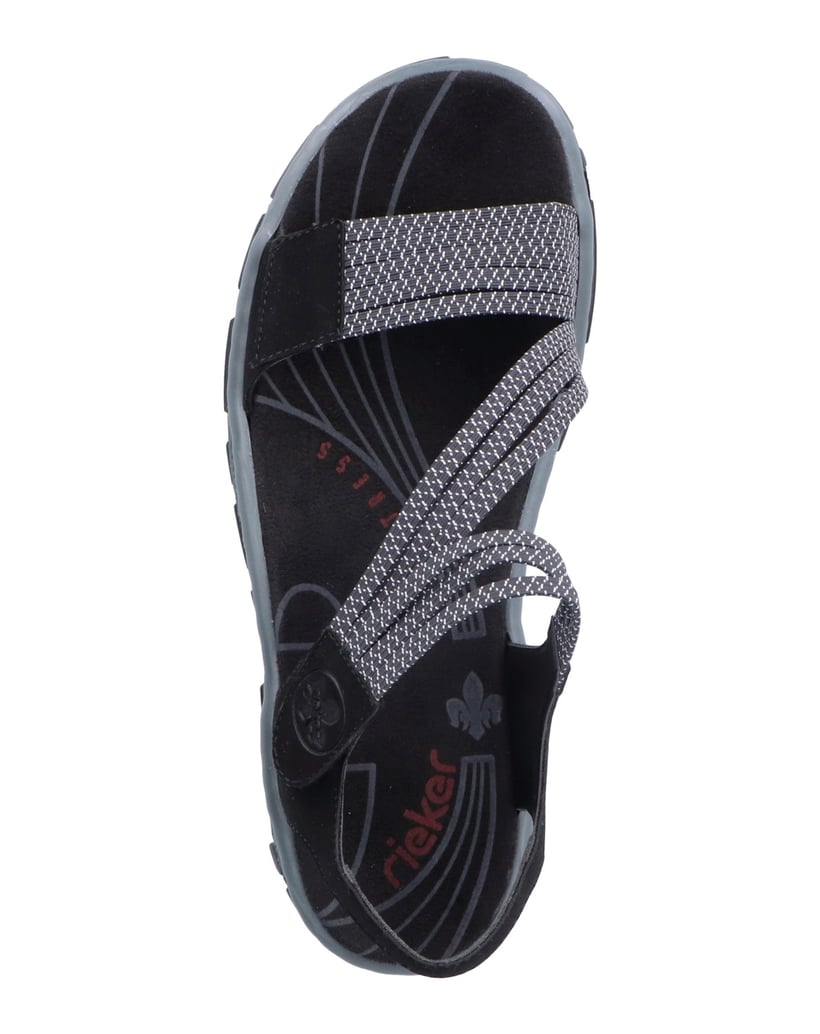Rieker-Trekkingsandalen-68871-schwarz