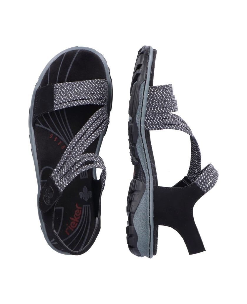 Rieker-Trekkingsandalen-68871-schwarz