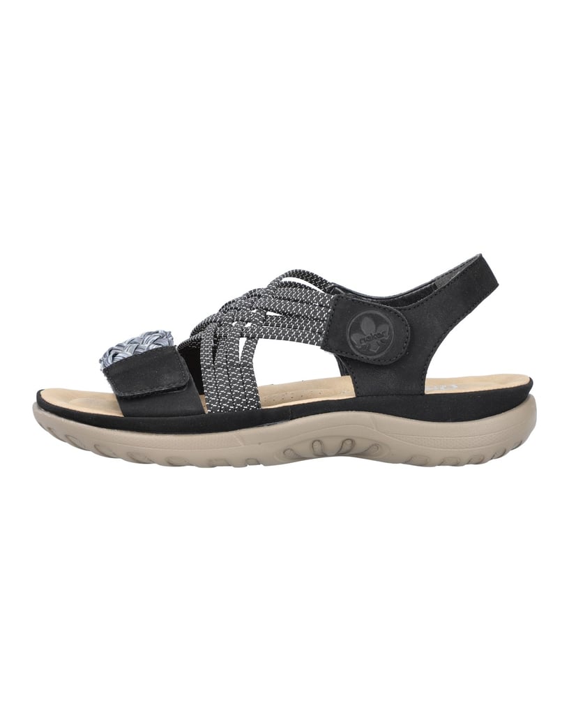 Rieker-Trekkingsandalen-64889-schwarz