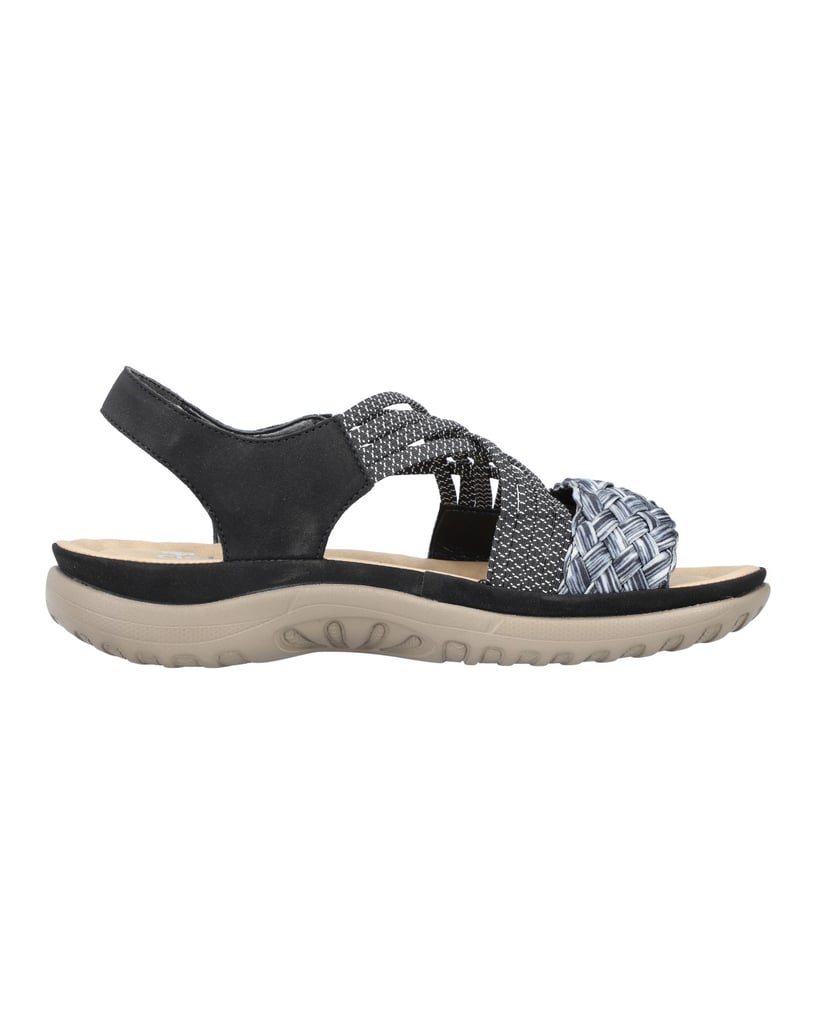 Rieker-Trekkingsandalen-64889-schwarz
