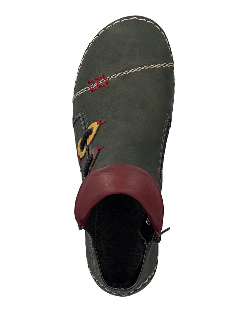 Rieker-Krátke-čižmy-72581-zelená