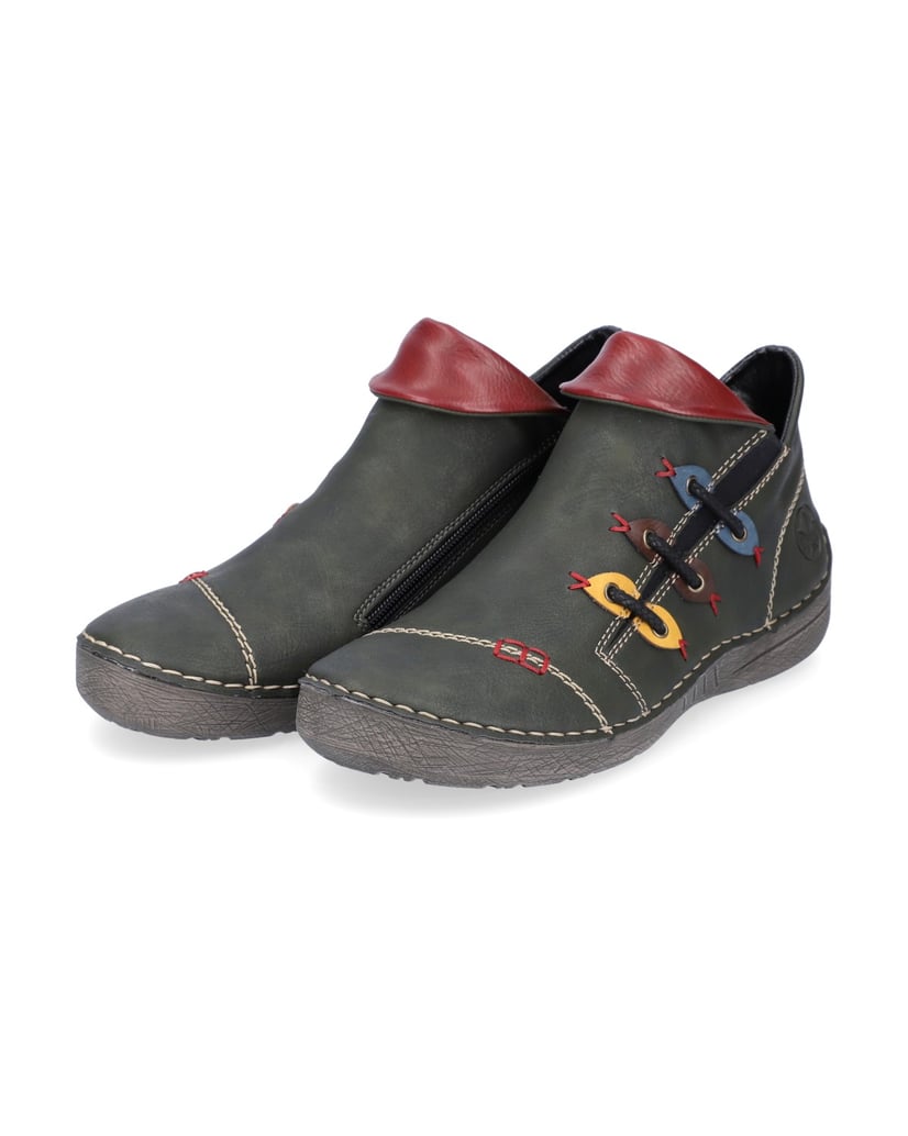 Rieker-Krátke-čižmy-72581-zelená