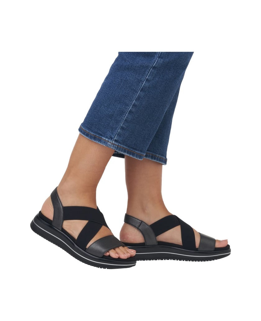 Remonte-Riemchensandalen-D1J50-schwarz