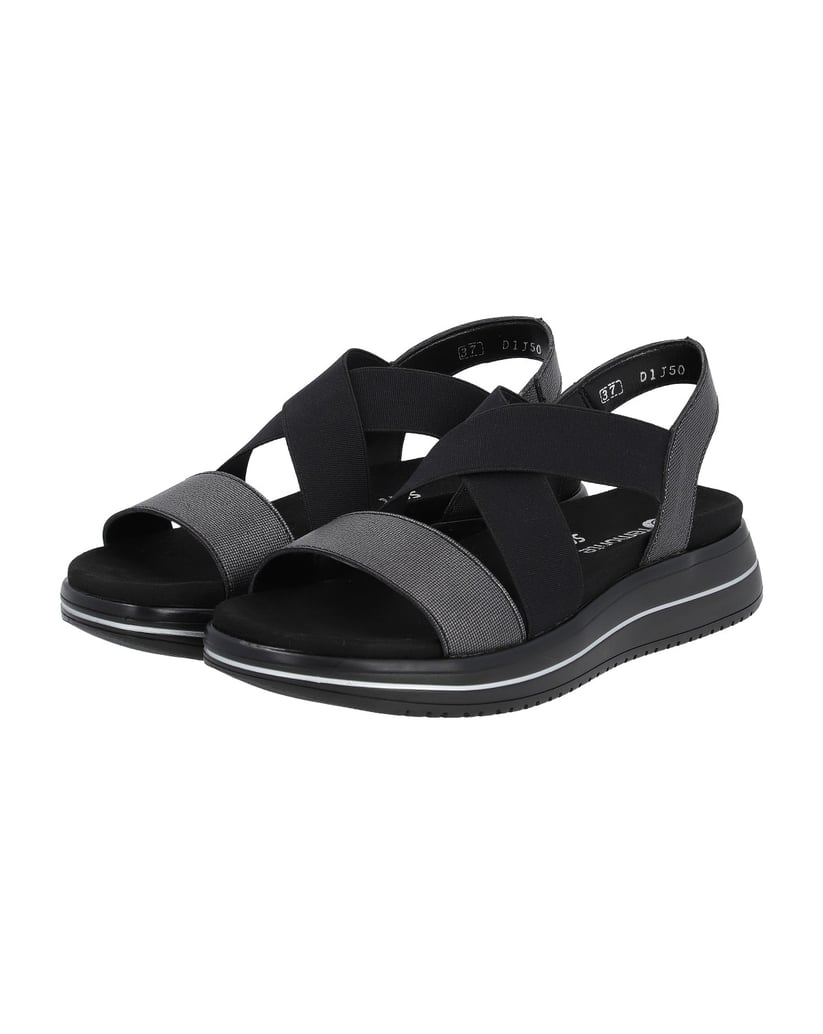 Remonte-Riemchensandalen-D1J50-schwarz