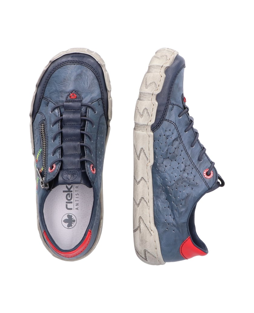 Rieker-Schnürschuhe-L0357-blau