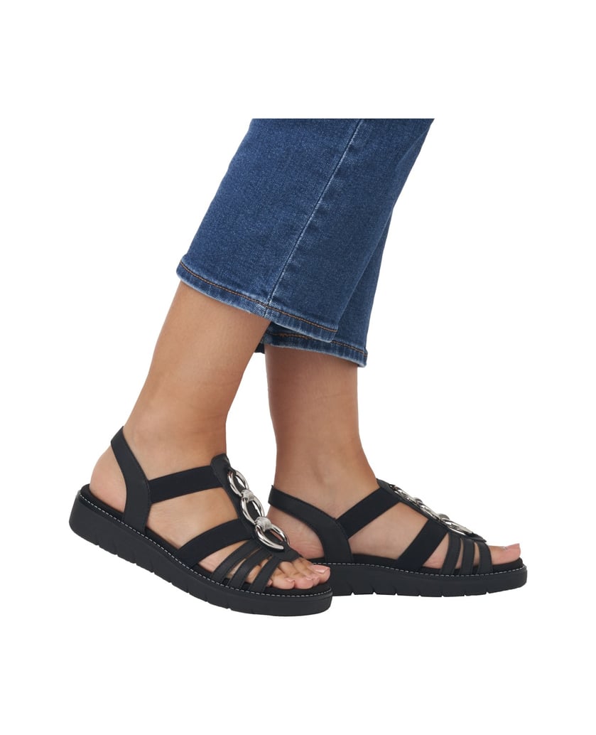 Remonte-Riemchensandalen-D2073-schwarz
