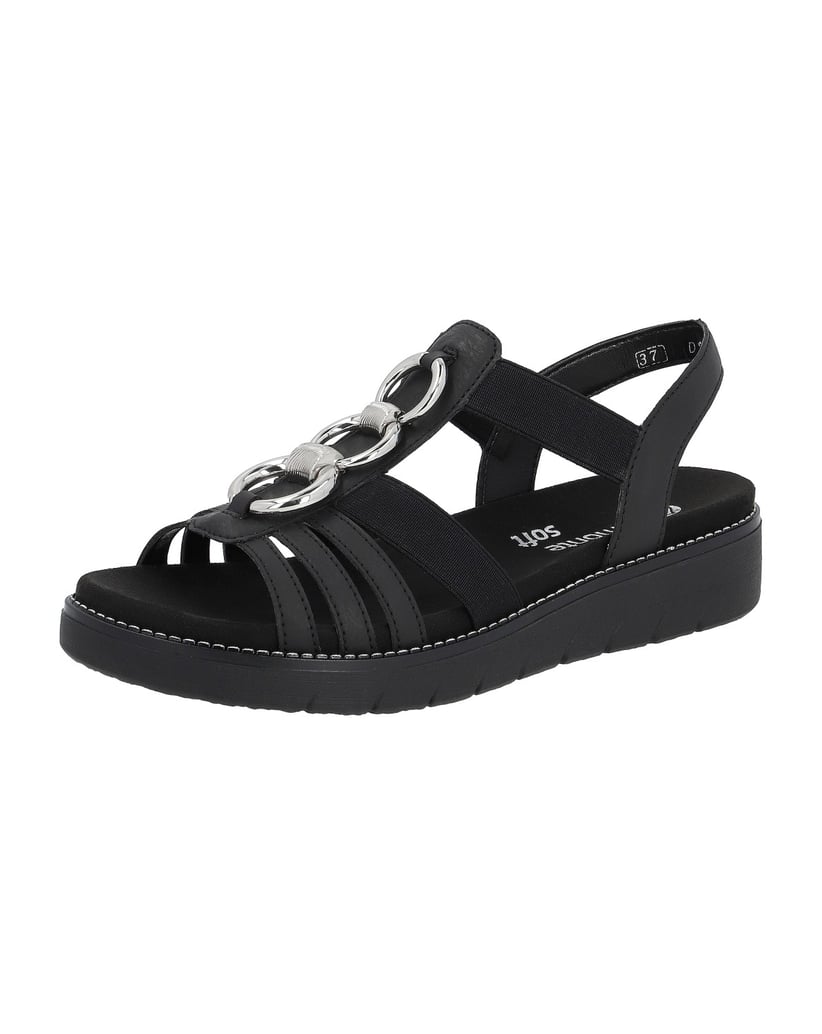 Remonte-Riemchensandalen-D2073-schwarz