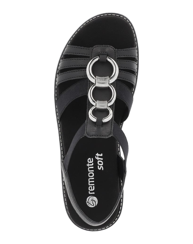 Remonte-Riemchensandalen-D2073-schwarz