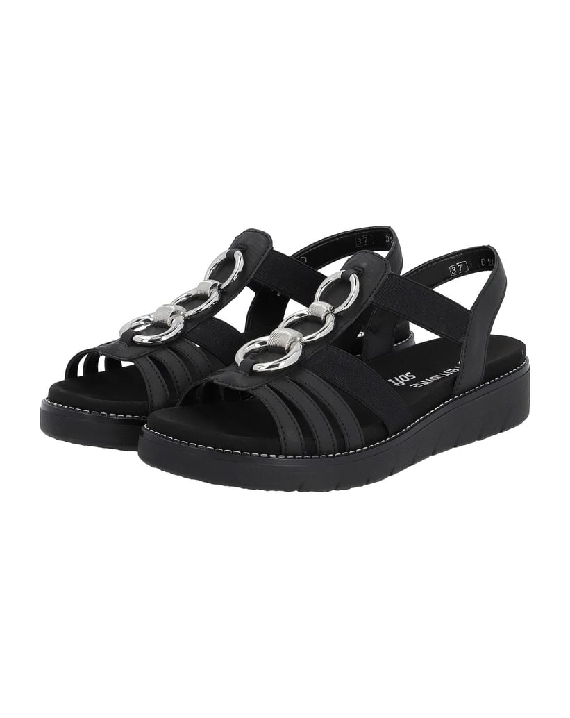 Remonte-Riemchensandalen-D2073-schwarz